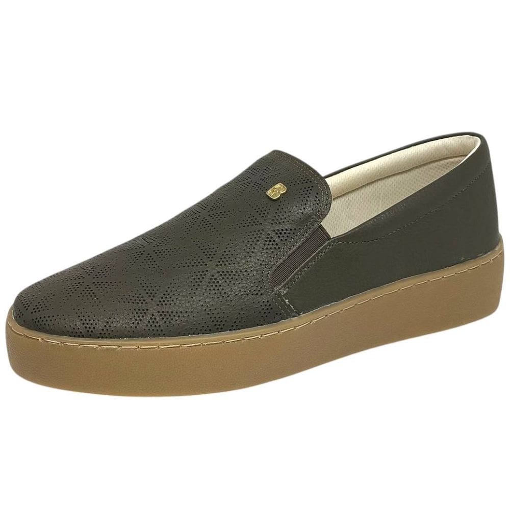 Tênis Feminino Slip On Fácil Calce Casual Conforto Bottero