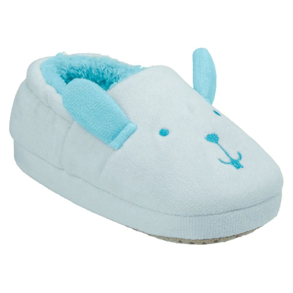 Pantufa Infantil Bebê Menino Masculino Coelho Azul Pimpolho