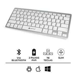 Teclado Sem Fio Bluetooth