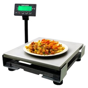 Balança Para Checkout Digital 31kg Aço Inox 28x33 Chr Inmetro USB/RS232 Ramuza