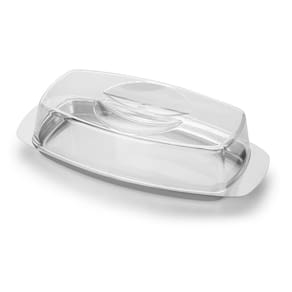 Manteigueira Neo Retangular Com Tampa Porta Manteiga Inox PS