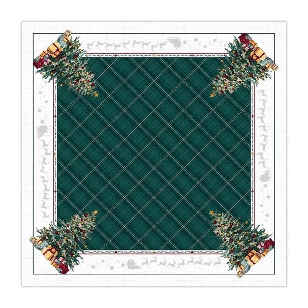 Toalha De Mesa Natalina Travessia Festiva 1,40x140cm 197035