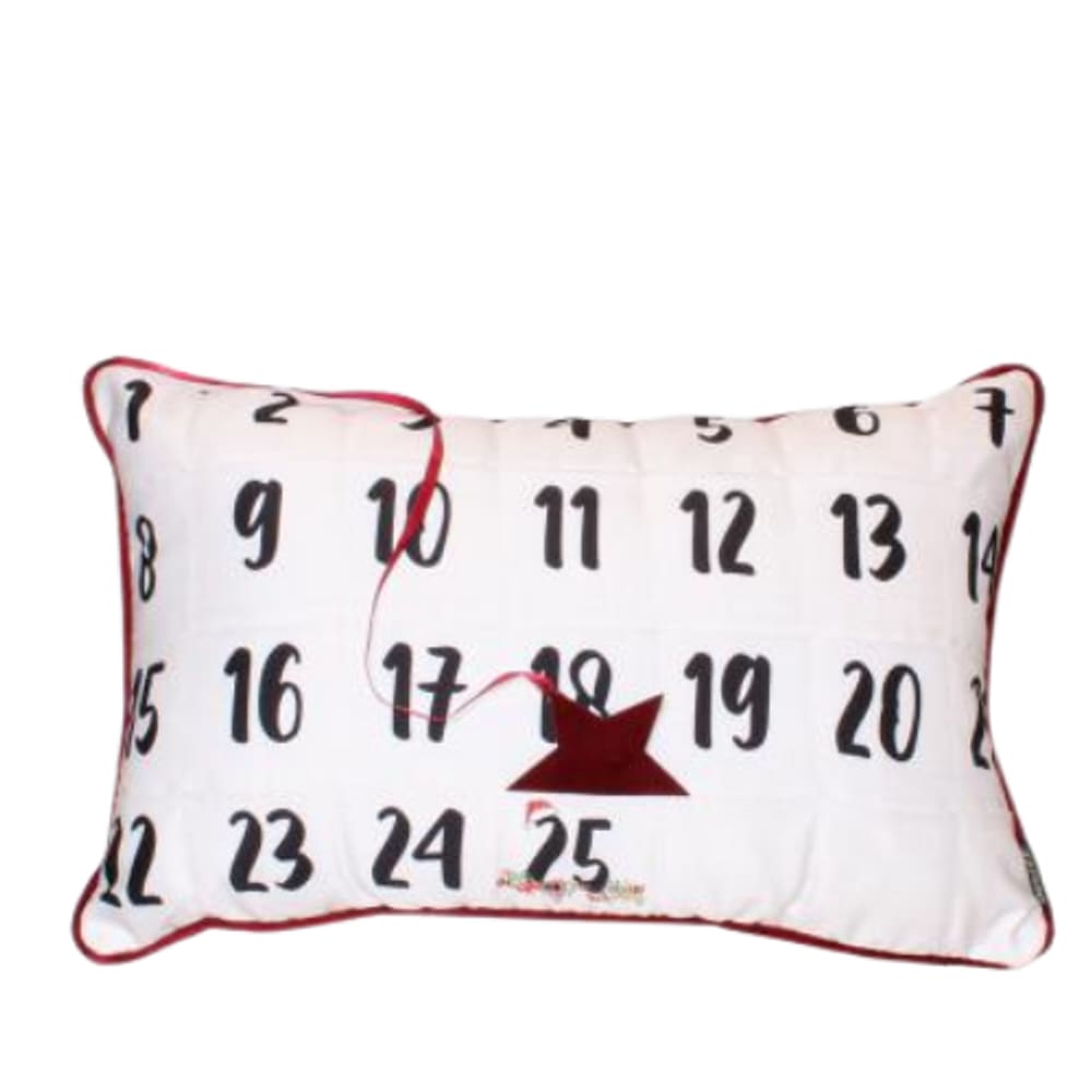 Almofada De Natal Baguete Calendário 35x55cm Belchior