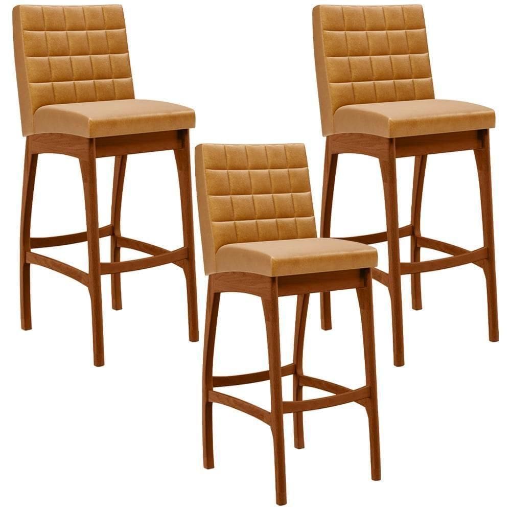 Kit 03 Banquetas Altas Mila Whisky
