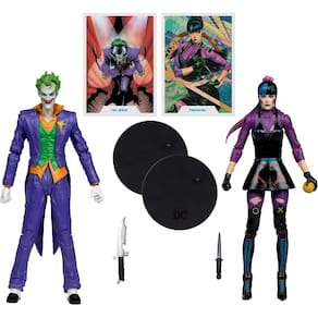 Pacote com 2 bonecos de ação McFarlane Toys DC Multiverse Joker