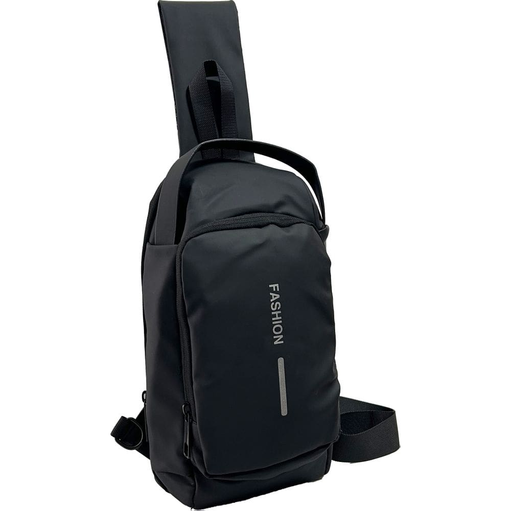Pochete Mochila Shoulder Bag Ombro Transversal Impermeável Preto