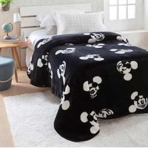 Cobertor Solteiro Raschel Plus 1,50 X 2,00m Juvenil Jolitex Mickey