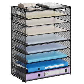 Organizador de papel Marbrasse, arquivo de malha de 9 camadas com alça