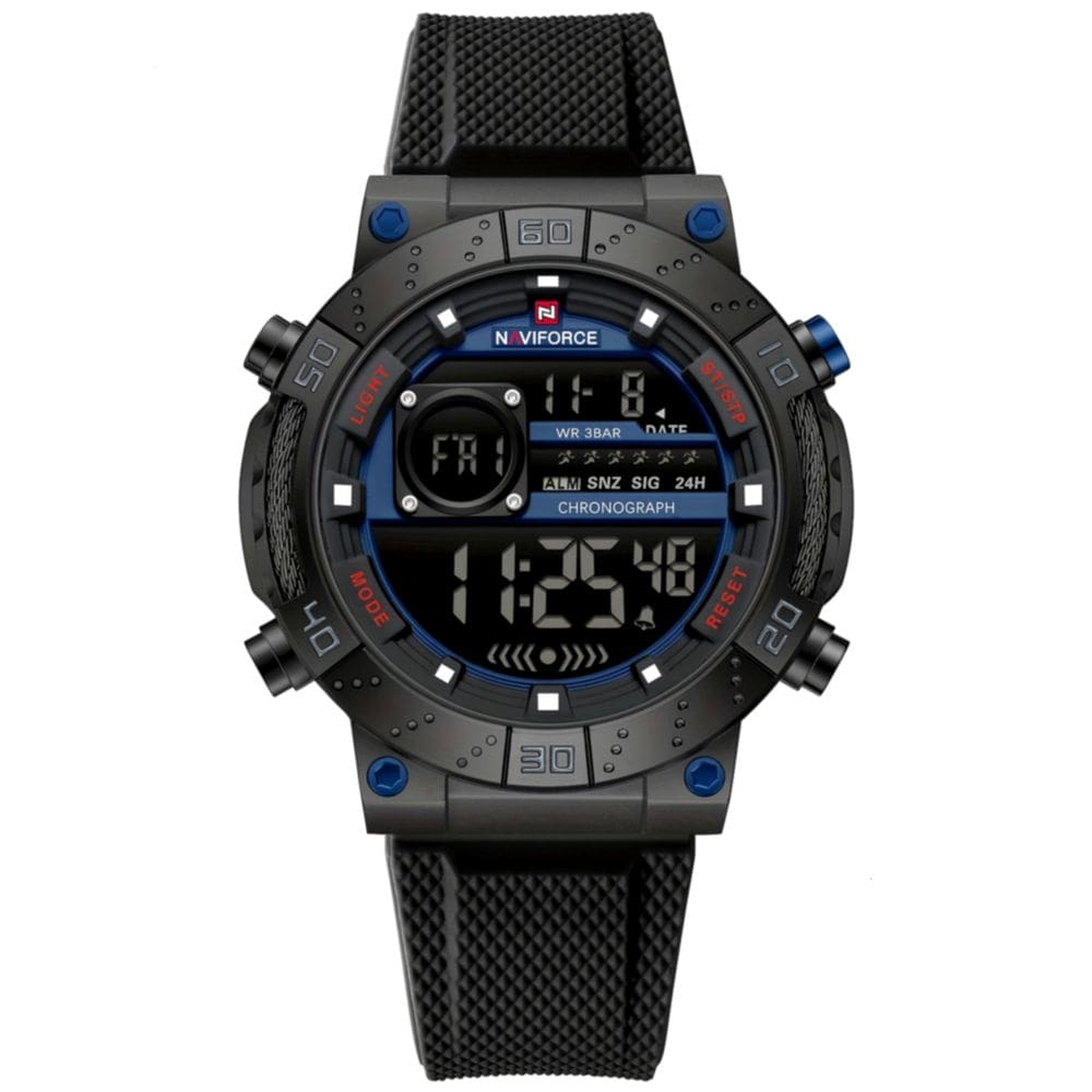 Relógio Esportivo Digital Masculino Pulseira de Silicone Texturizada Impermeavel