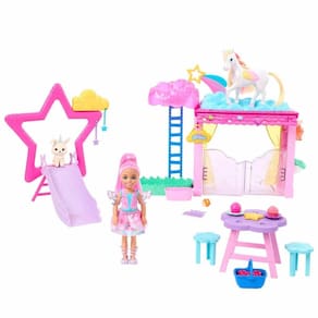 Conjunto de brinquedos Barbie A Touch of Magic Chelsea com Pegasus e Acc