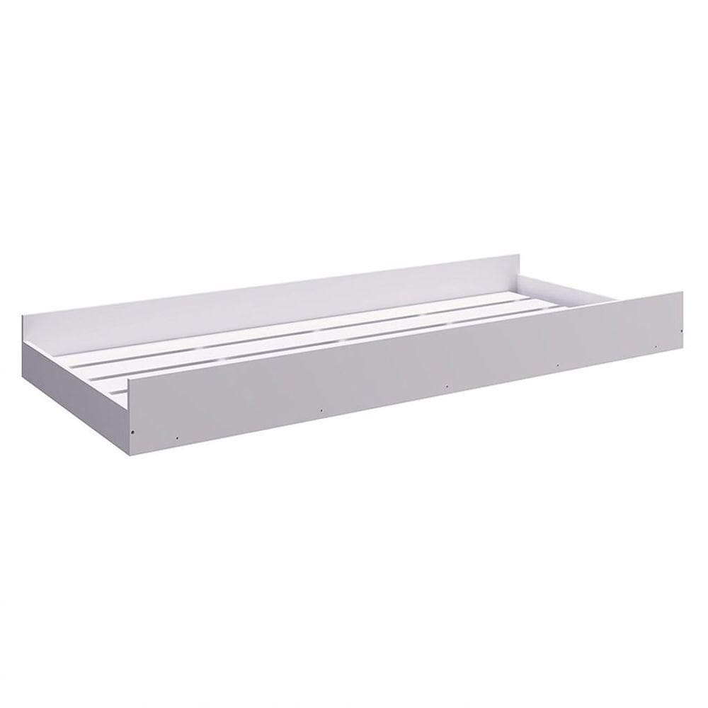 Cama Auxiliar Com Rodízios Bb692 Branco - Completa Móveis