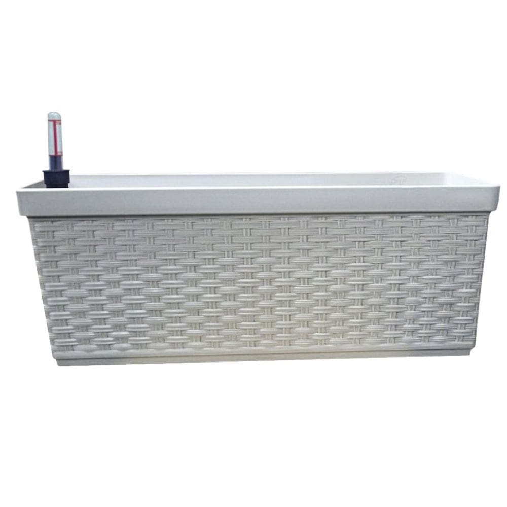 Vaso Jardineira Autoirrigável RATTAN (50x18) Cor Taupe OKLA