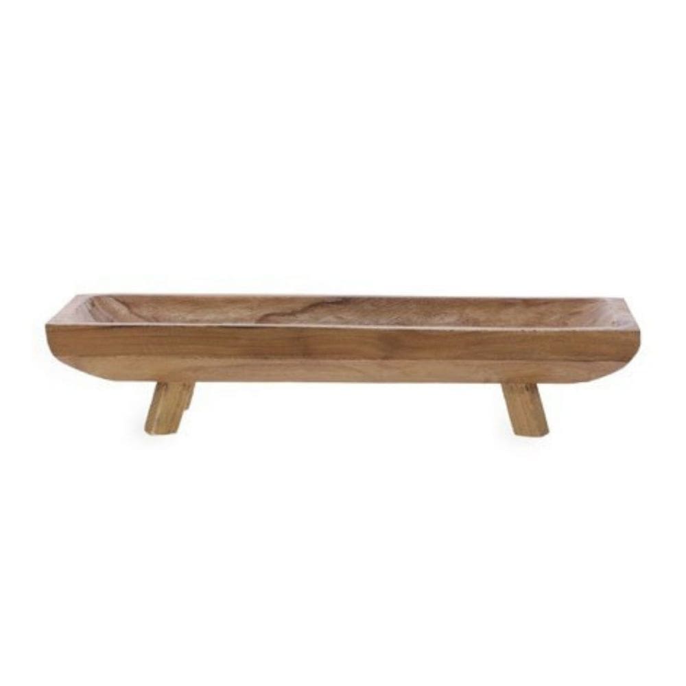 Centro de Mesa Em Madeira 19049 Mart 12,5X64,5X 20,5cm