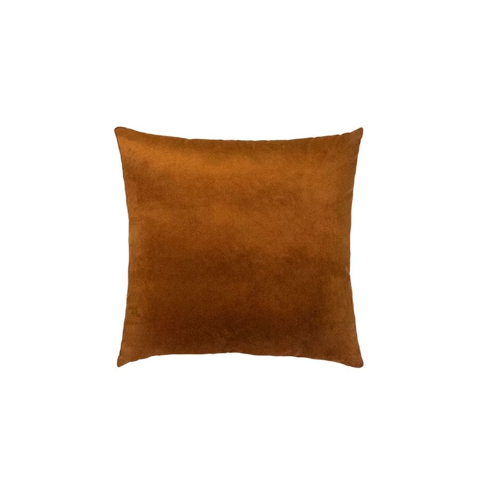 Almofada para Sofa Aveludada Cobre Marrom Terracota 45x45cm