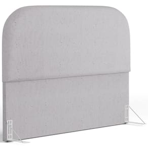 Cabeceira Cama Box King 195cm Orgânica Lanna W01 Linho Cinza - Lyam Decor