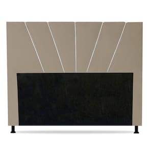 Cabeceira Cama Box Casal Dallas 140Cm Suede Bege - Abmaza