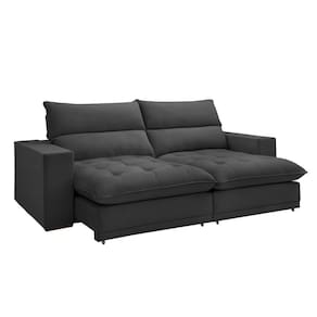 Sofá Retrátil E Reclinável Martinho Boucle Cinza 2,10m