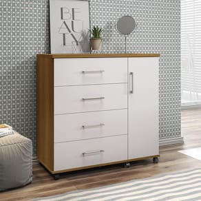 Cômoda Belle 04 Gavetas e 01 Porta Lukaliam Móveis