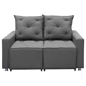 Sofá Retrátil 2 Lugares Bariloche 1.50cm Star Confort Grafite