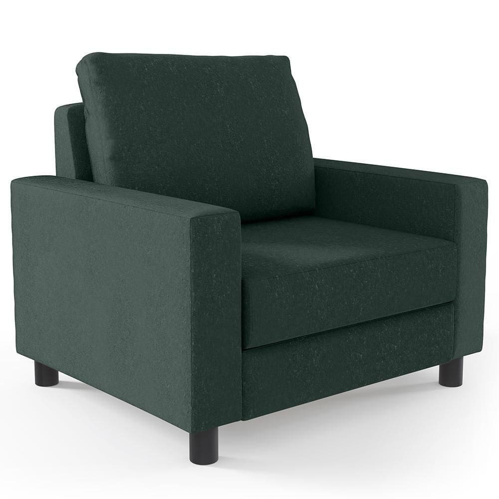 Poltrona Malta Linho Verde Musgo
