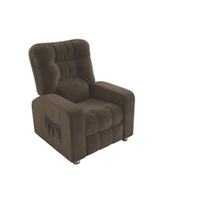 Poltrona Matrix Reclinável Azera - Veludo Marrom Escuro
