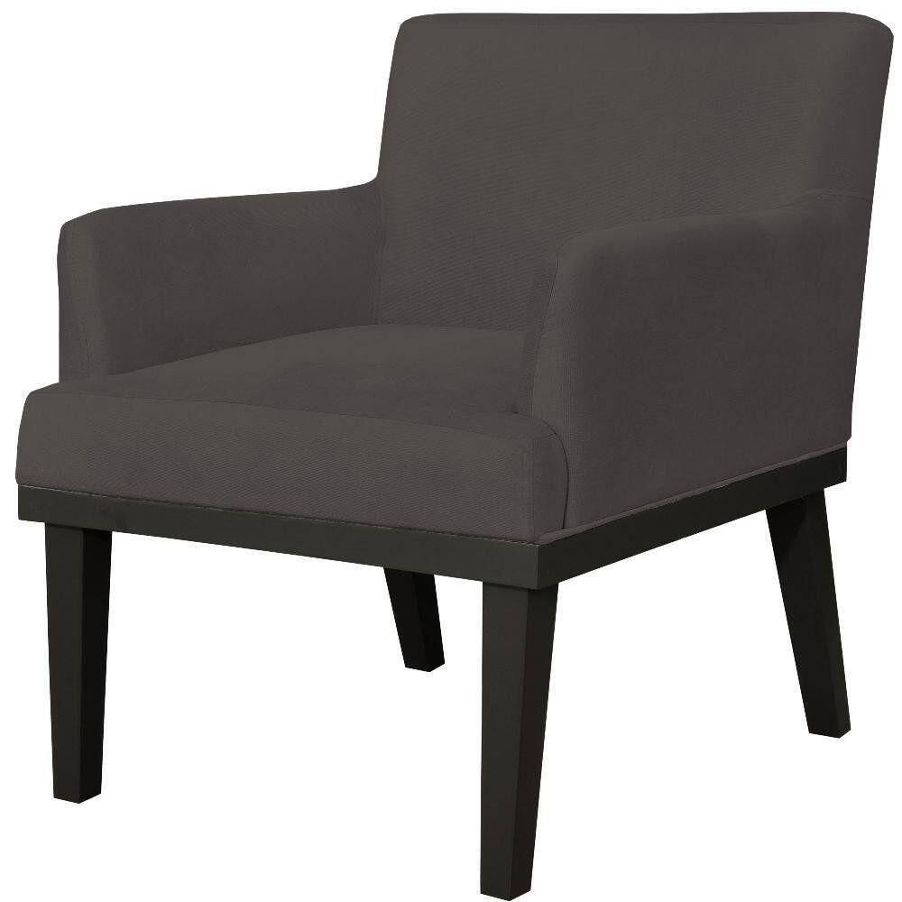 Poltrona Beatriz Suede Marrom