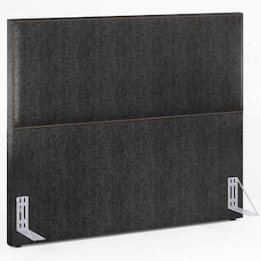 Cabeceira Box Casal King Tachas 195 Cm Vicenza L02 Chumbo