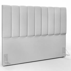 Cabeceira Cama Box Casal King 195 Cm Dália W01 Linho Cinza