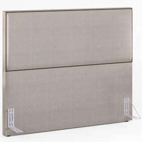 Cabeceira Box Casal King Com Tachas 195 Cm Linho Bege