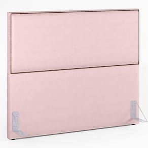 Cabeceira Box Casal King Com Tachas 195 Cm Suede Rosê