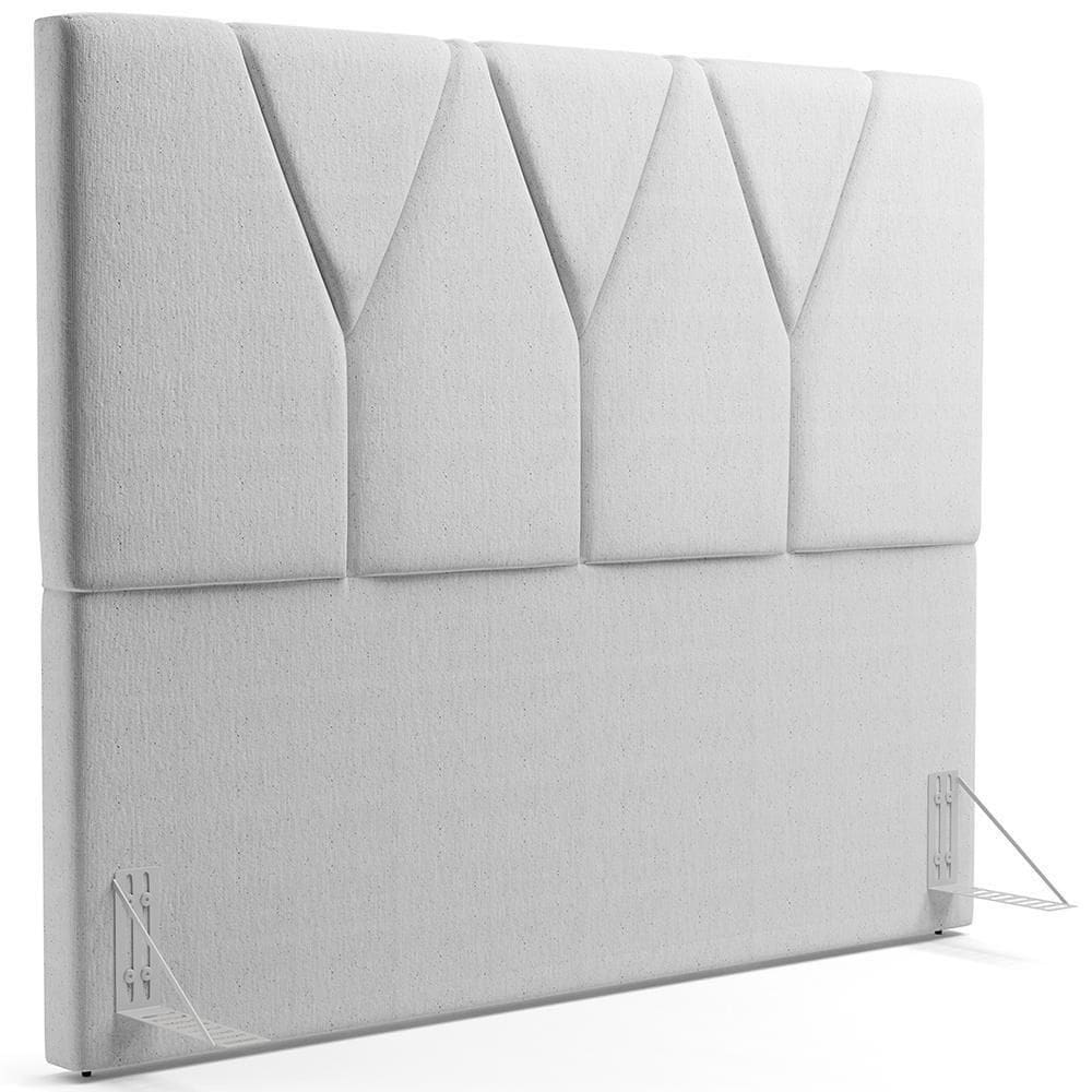 Cabeceira Cama Box Casal Queen 160 Cm Aurora W01 Cinza