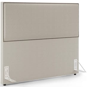 Cabeceira Box Casal King Com Tachas 195cm L02 Creme