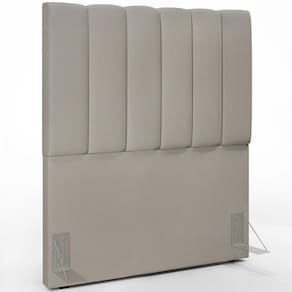 Cabeceira Cama Box Solteiro 100 Cm Dália W01 Linho Bege