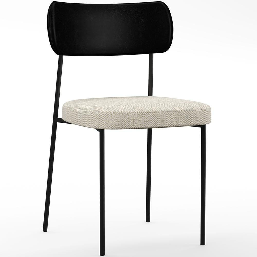 Cadeira Para Sala De Jantar Melina L02 Preto Champagne