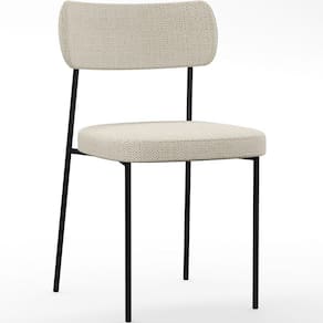Cadeira Estofada Para Sala De Jantar Melina L02 Champagne