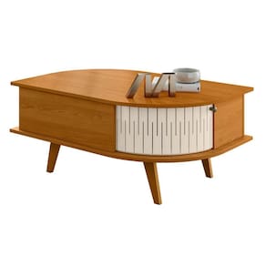 Mesa De Centro Com 1 Porta áquila Cinamomo Off White