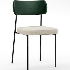 Cadeira Sala De Jantar L02 Verde Musgo Champagne