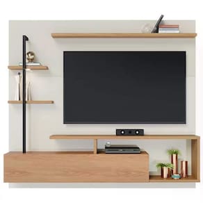 Painel Home Suspenso Tv 55" Maragogi Off White Freijo Clb Off White Freijo