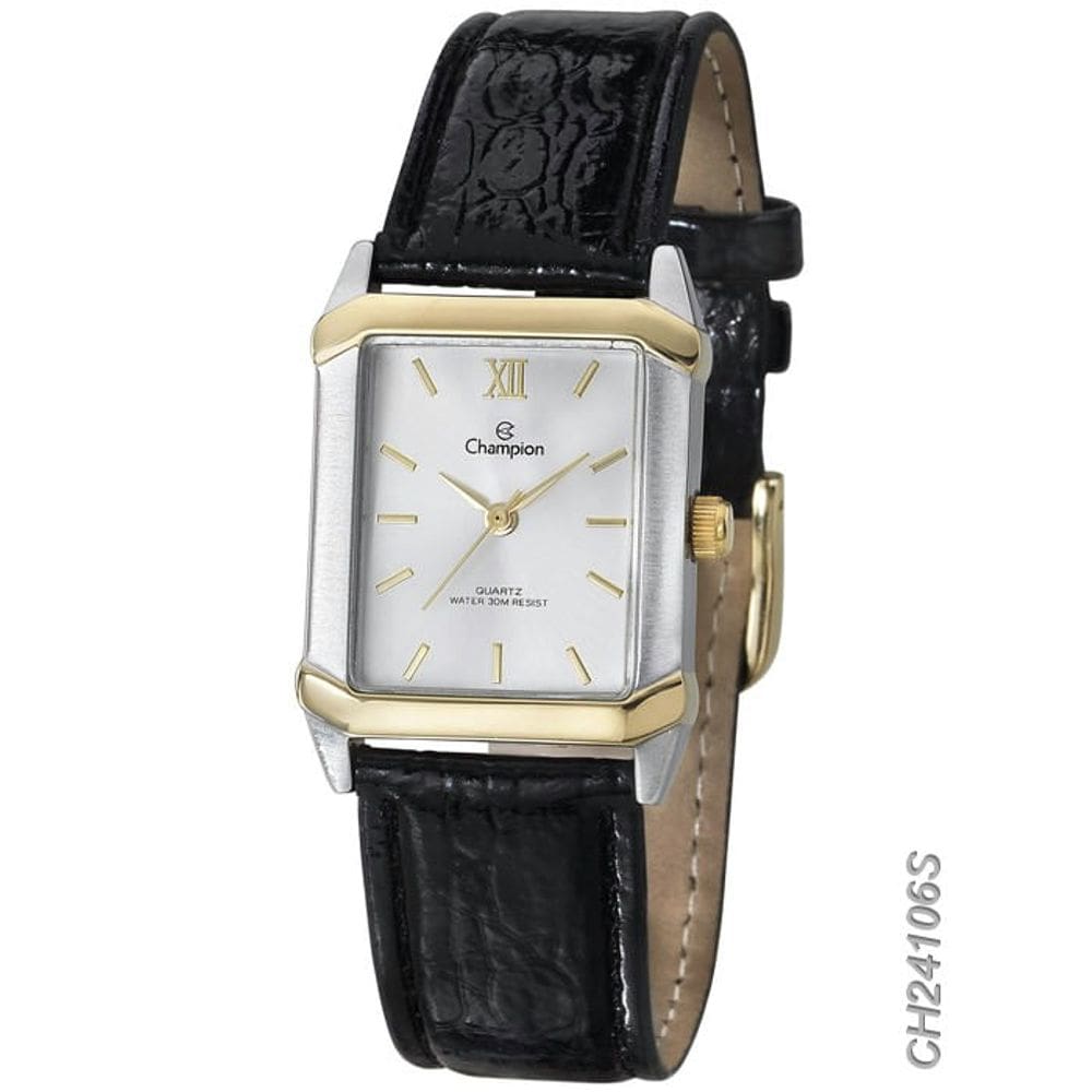 Relógio CHAMPION feminino couro CH24106S