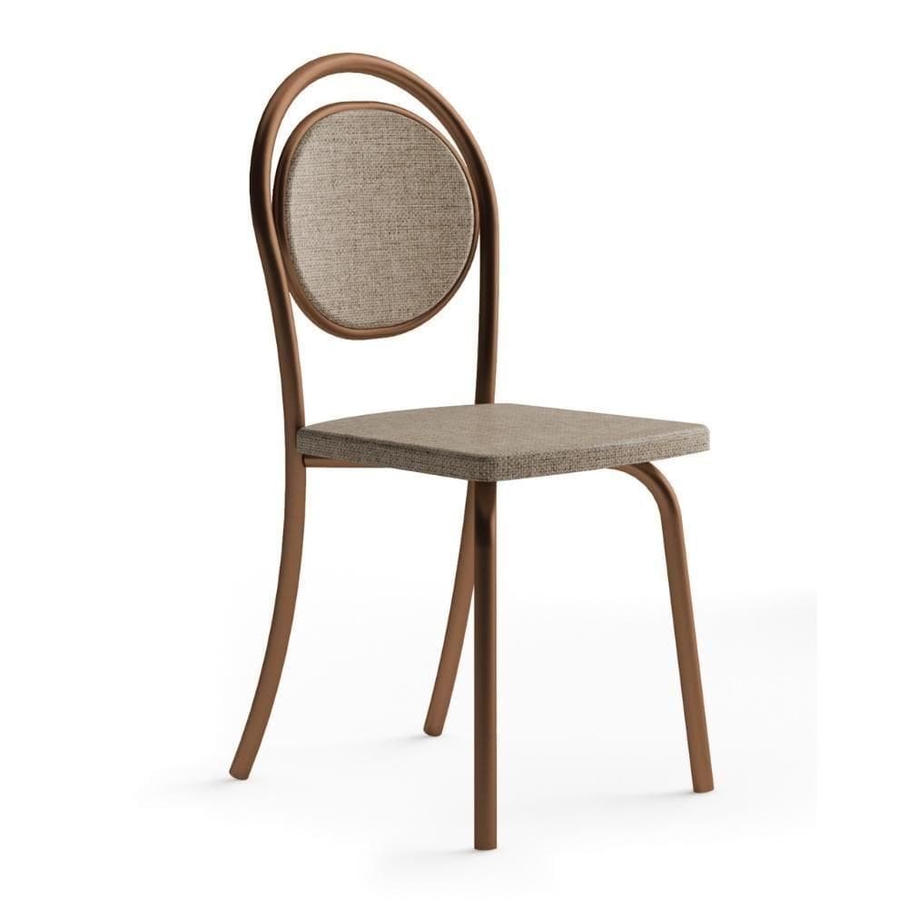 Conjunto 2 Cadeiras De Jantar 1738 Carraro Rose/bege