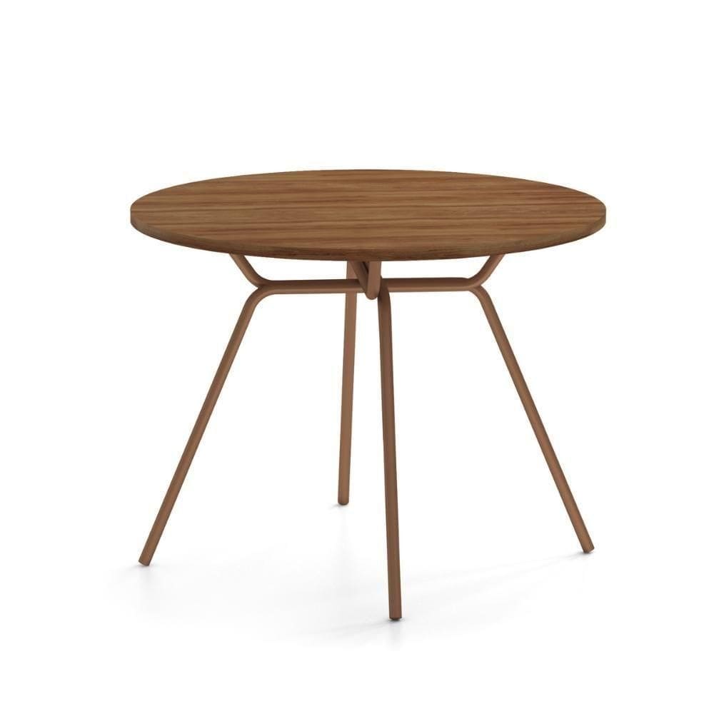 Mesa De Jantar Redonda 1m 1588 Carraro Freijó/rose