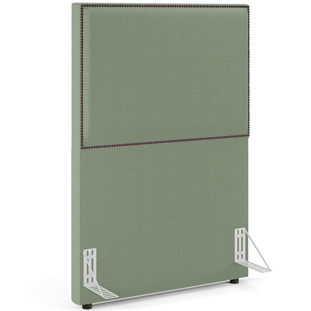 Cabeceira Cama Box Solteiro Com Tachas 100 Cm Vicenza L02 Bouclê Oliva