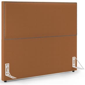 Cabeceira Cama Box Casal Com Tachas 140 Cm Vicenza L02 Bouclê Terracota