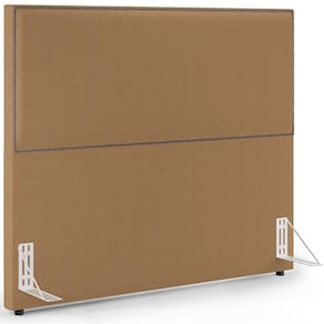 Cabeceira Box Casal King Com Tachas 195 Cm Vicenza L02 Bouclê Mostarda