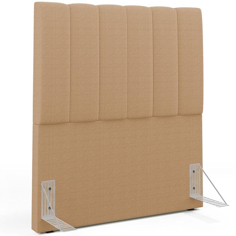 Cabeceira Cama Box Solteiro 100 Cm Dália W01 Bouclê Mostarda