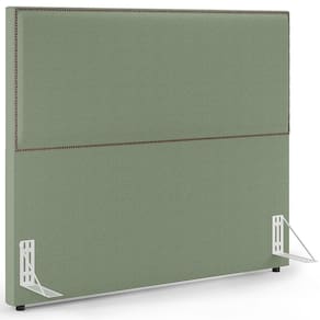 Cabeceira Box Casal Com Tachas 160 Cm Vicenza L02 Bouclê Oliva
