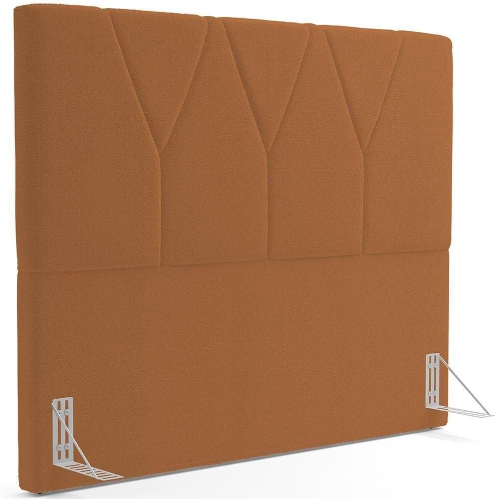 Cabeceira Cama Box Casal Quenn 160 Cm Aurora W01 Bouclê Terracota