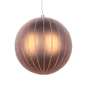 Enfeite de Natal Vickerman Mocha Matte Glitter Ball 5cm