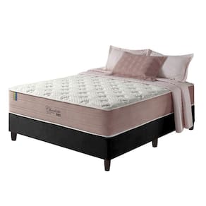 Cama Box Casal Preto + Colchão Molas Charlotte Gel 138cm