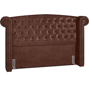 Cabeceira Cama Box Casal 140 Cm P05 Sofia Corino Marrom